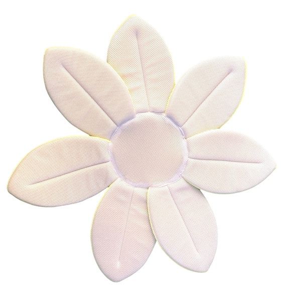 Blooming Baby Bath Sink Seat Plush Cushion Yellow Sunflower 32 x 32 - Picture 2 of 6